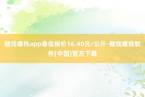 赌钱赚钱app最低报价16.40元/公斤-赌钱赚钱软件(中国)官方下载