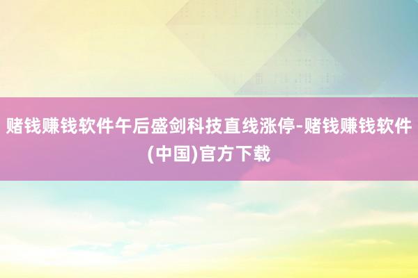 赌钱赚钱软件午后盛剑科技直线涨停-赌钱赚钱软件(中国)官方下载