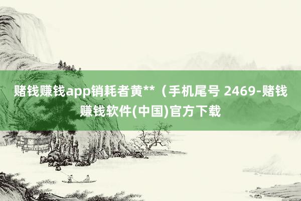 赌钱赚钱app销耗者黄**（手机尾号 2469-赌钱赚钱软件(中国)官方下载
