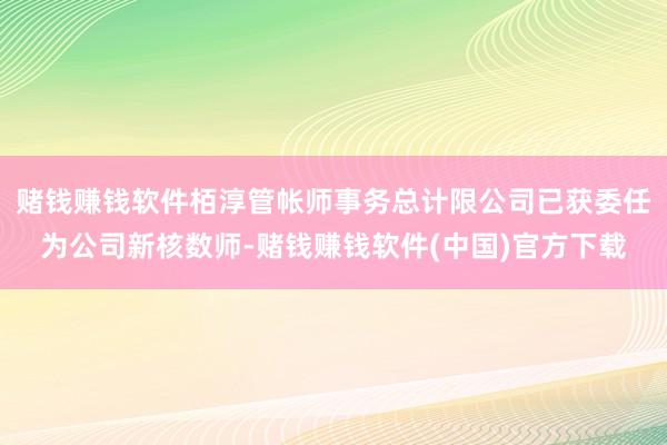 赌钱赚钱软件栢淳管帐师事务总计限公司已获委任为公司新核数师-赌钱赚钱软件(中国)官方下载
