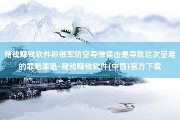 赌钱赚钱软件称俄军防空导弹误击是导致这次空难的罪魁罪魁-赌钱赚钱软件(中国)官方下载