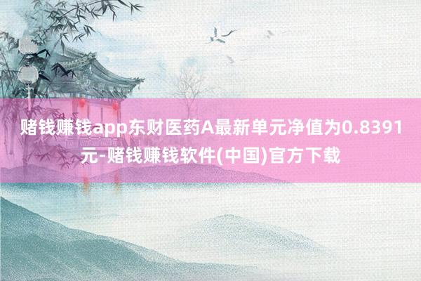 赌钱赚钱app东财医药A最新单元净值为0.8391元-赌钱赚钱软件(中国)官方下载