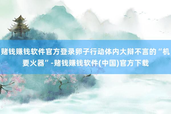 赌钱赚钱软件官方登录卵子行动体内大辩不言的“机要火器”-赌钱赚钱软件(中国)官方下载
