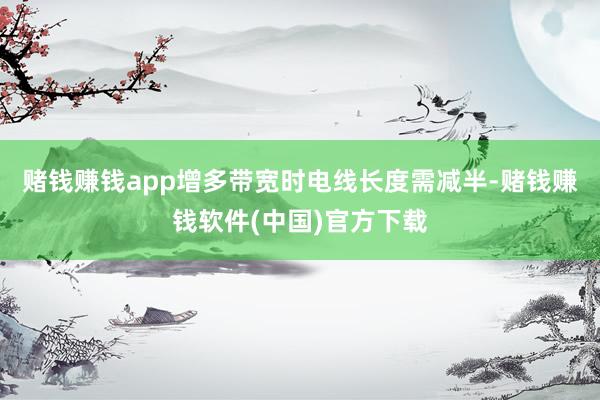 赌钱赚钱app增多带宽时电线长度需减半-赌钱赚钱软件(中国)官方下载