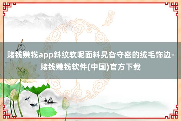赌钱赚钱app斜纹软呢面料旯旮守密的绒毛饰边-赌钱赚钱软件(中国)官方下载